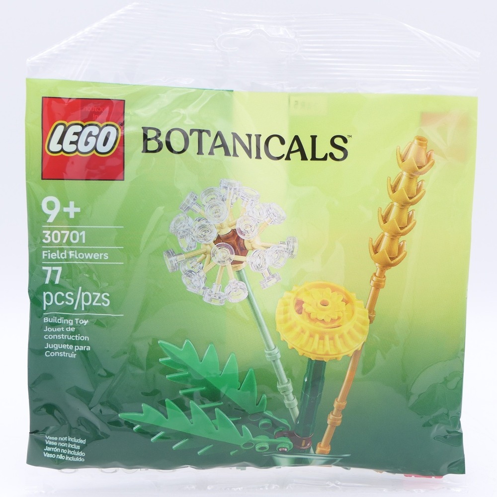 LEGO Botanicals Field Flowers 30701 Building‎ Toy Set 77 Pcs Ages 9+ Sealed Bag